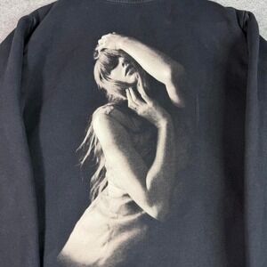 Tortured Poets Department Taylor Swift Sweatshirt Medium Black Crew Neck Small